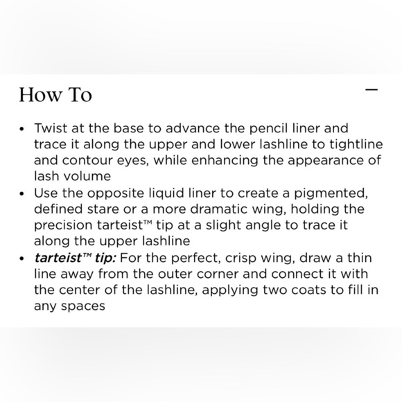 Tarte Double Take Eyeliner in Black - Dual Ended Full Size - Picture 12 of 16